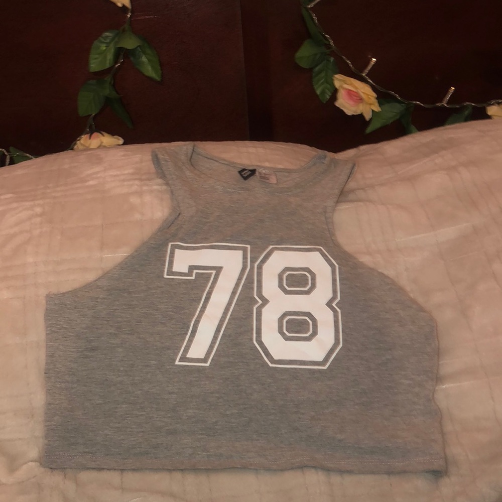 Gray crop top from forever 21